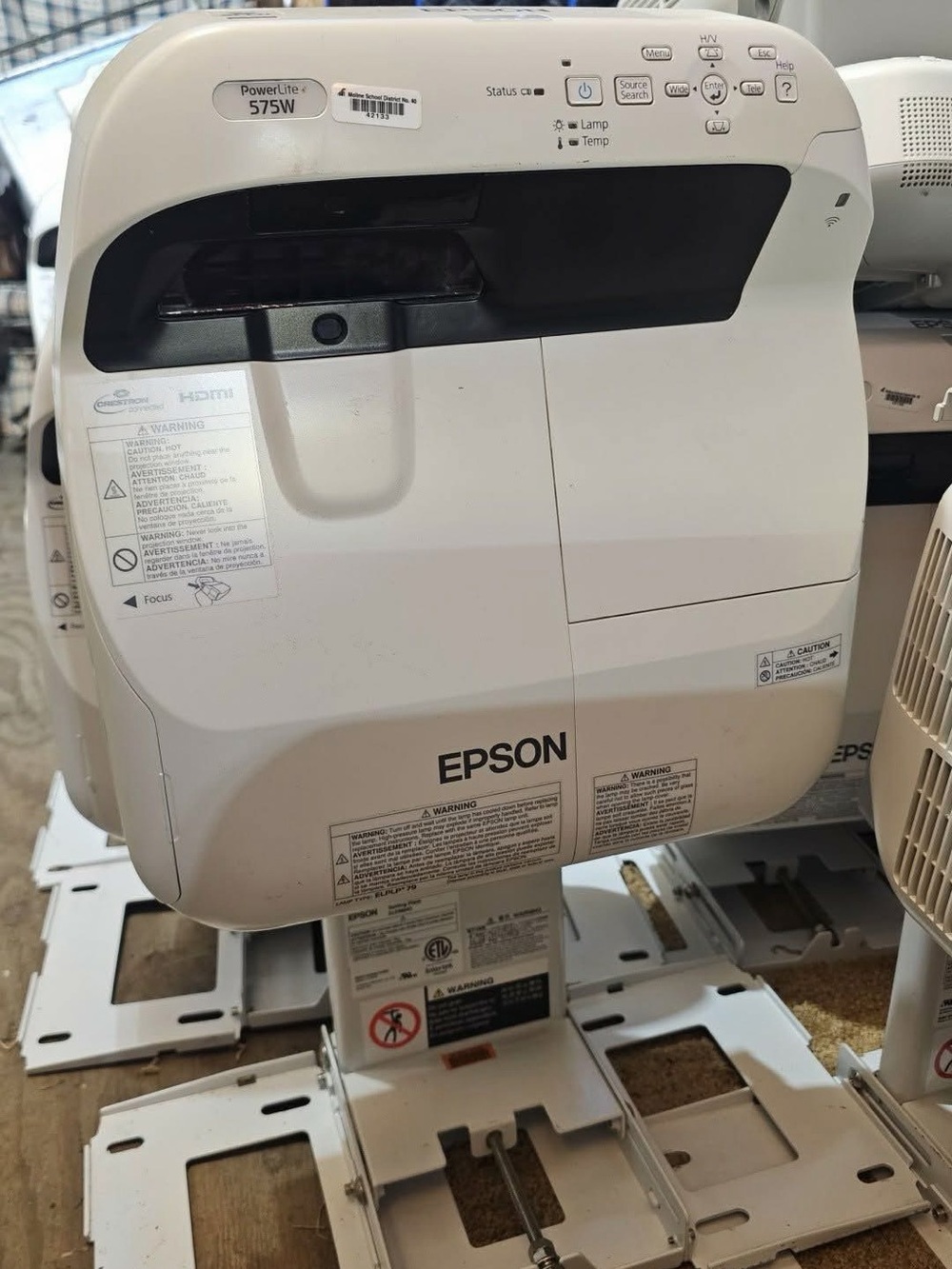 Epson White Projector PowerLite 575W-Style Ceiling/AV Unit